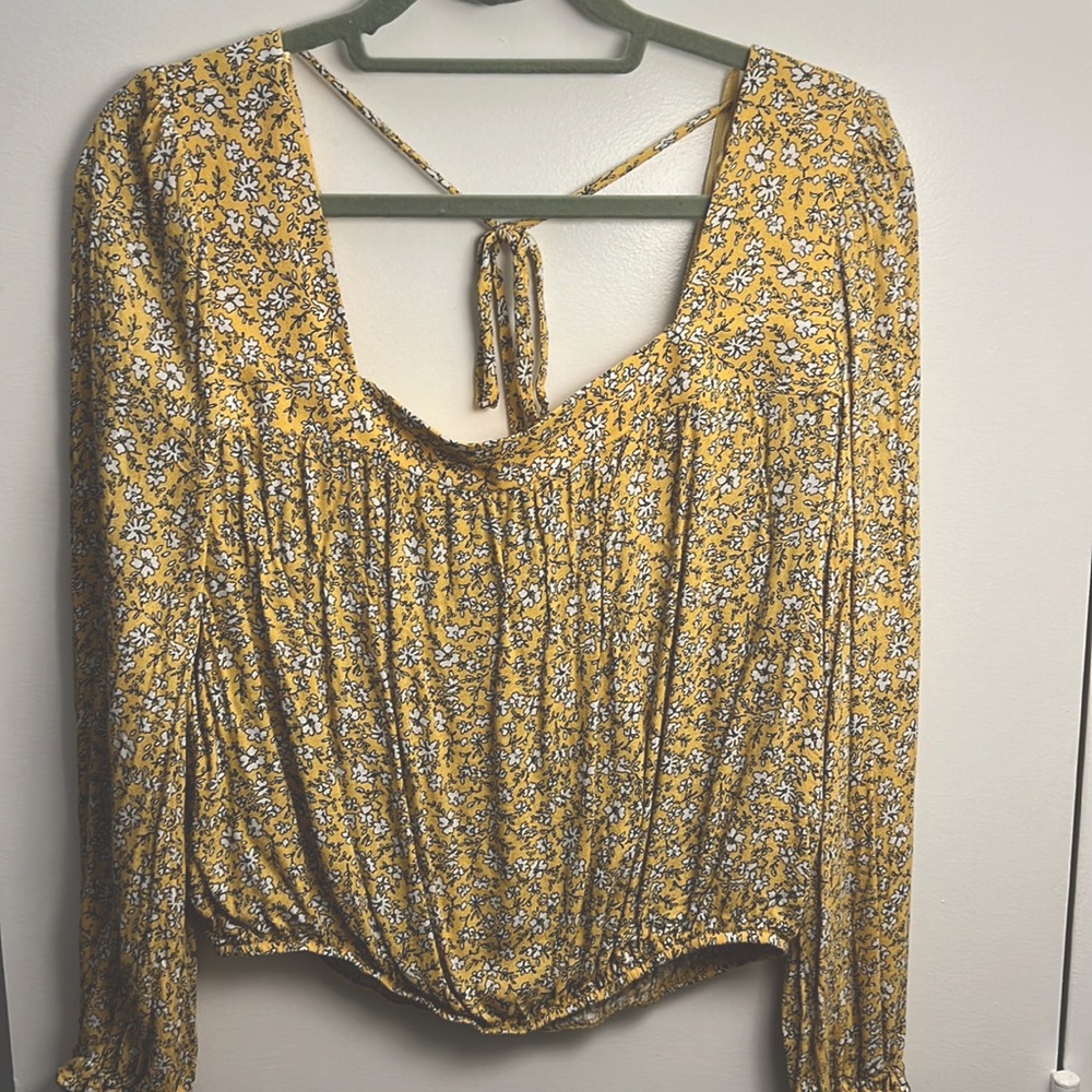 Francesca Yellow Floral Blouse